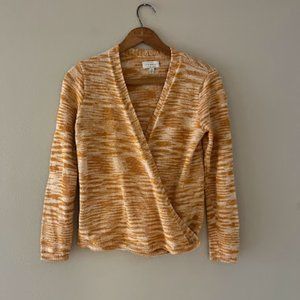 Muted Orange Marl Knit Sweater, Lucky Brand, Sz Small